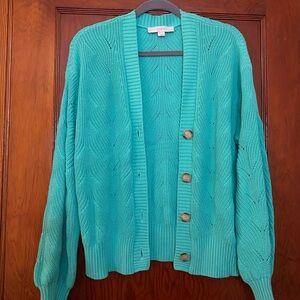 Loft - sea foam green cardigan